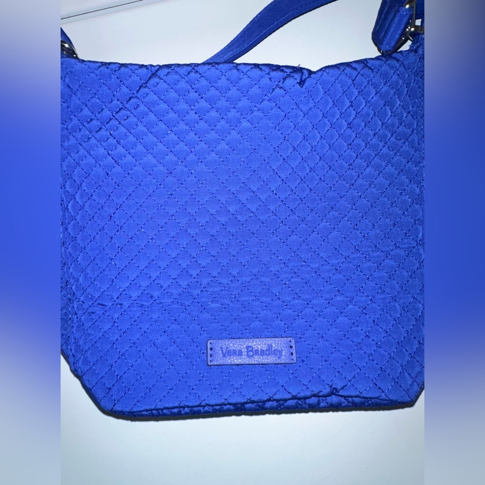 NWT Vera Bradley Carson Mini Hobo Crossbody Bag in Gage Blue Quilted - Picture 9 of 12